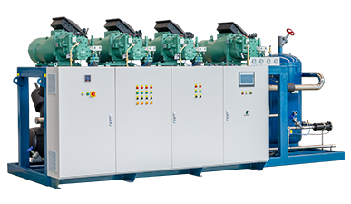 雙級(jí)搭配螺桿并聯(lián)機(jī)組